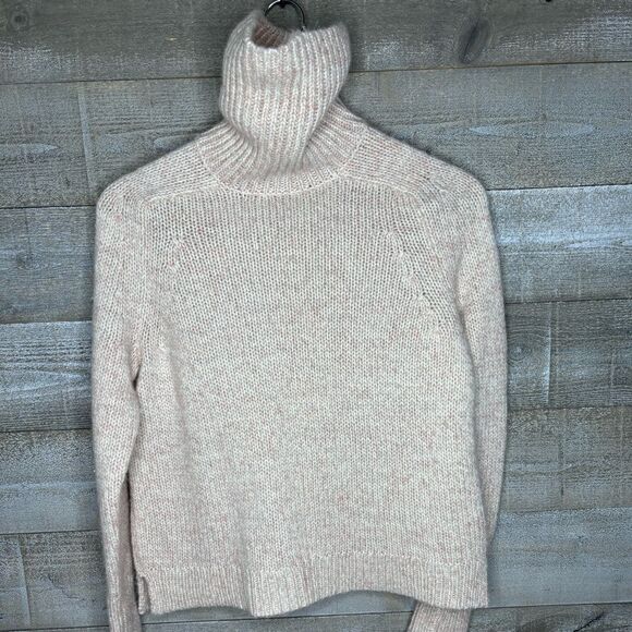 J Crew small wool mohair blend turtleneck chunky fall winter sweater small - Picture 1 of 4